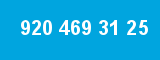 920 469 31 25 920 469 31 25
